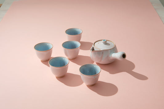 <萩焼>茶器揃<ソライロ>