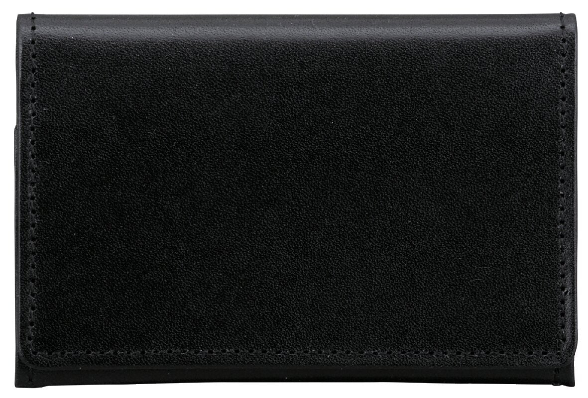 手塗りオイルレザー名刺入<ブラック>