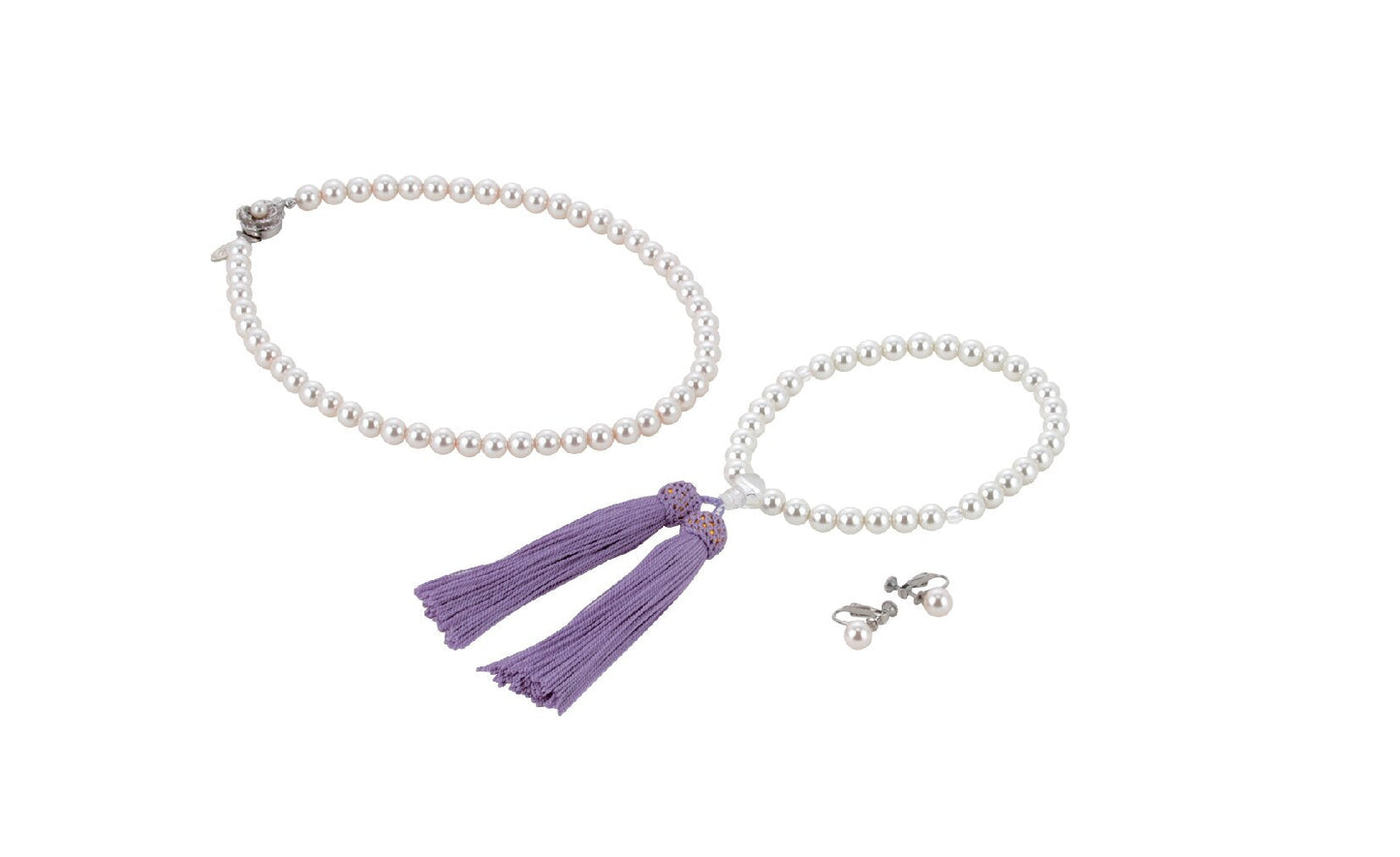 &lt;YUKIKO HANAI&gt; Accessory 3-piece set (white)