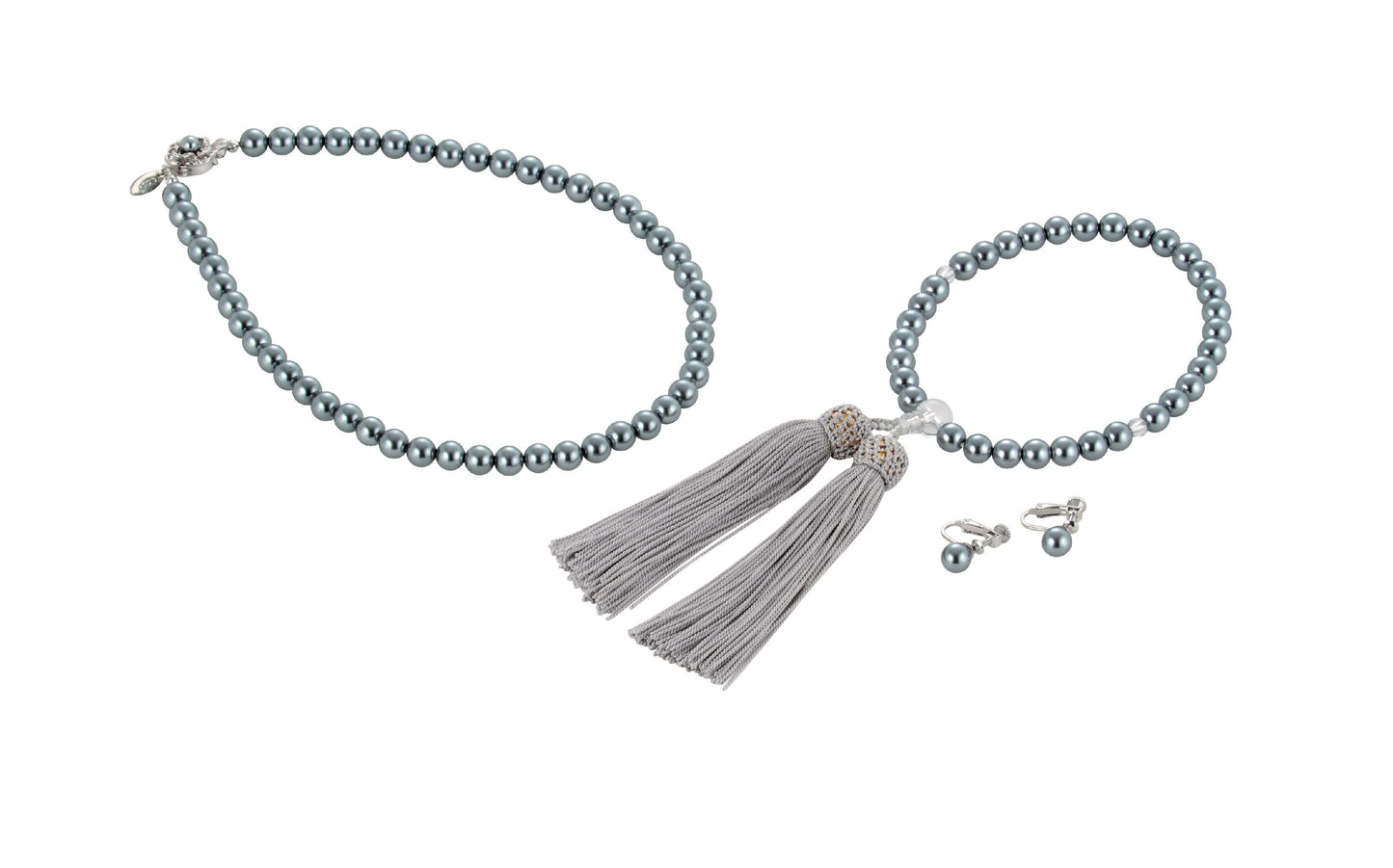 &lt;YUKIKO HANAI&gt; Accessory 3-piece set (gray)