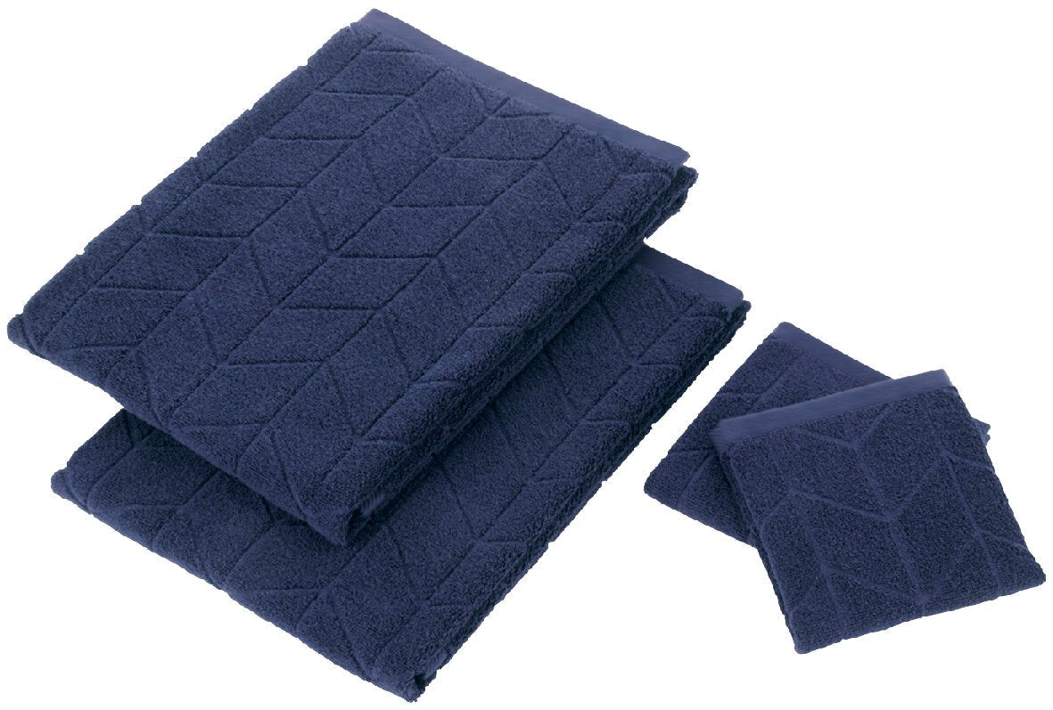 Fergana Cotton Imabari Towel Set (Navy)