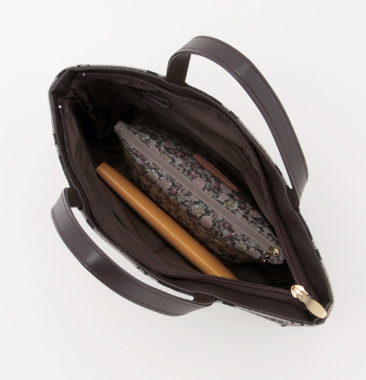 Bishu-ori jacquard handbag