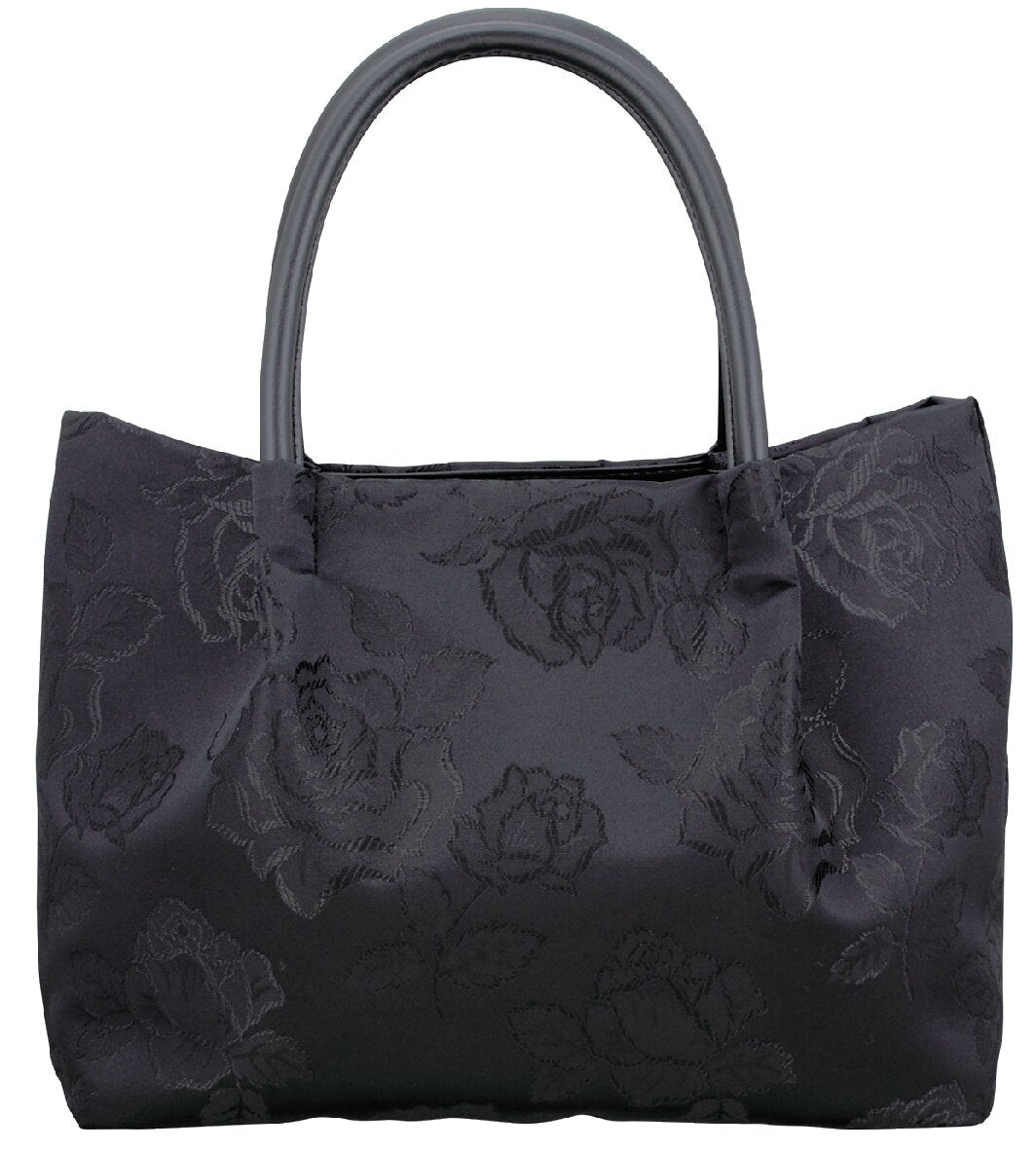 Jacquard Rose Pattern Handbag