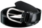 Men's belt &lt;Enamel black&gt;