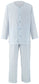 Gauze Men's Striped Pajamas (Blue)